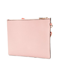 rosa Leder Clutch von Sophia Webster