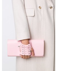 rosa Leder Clutch von Perrin Paris