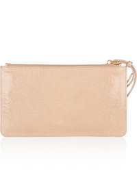 rosa Leder Clutch von Miu Miu