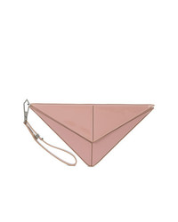 rosa Leder Clutch von Cushnie