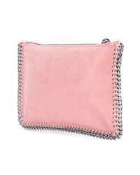 rosa Leder Clutch von Stella McCartney