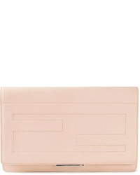rosa Leder Clutch von Fendi