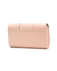 rosa Leder Clutch von Perrin Paris