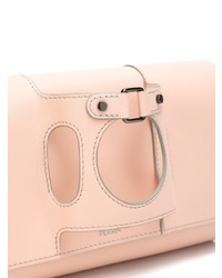 rosa Leder Clutch von Perrin Paris