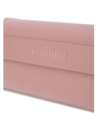 rosa Leder Clutch von Cushnie