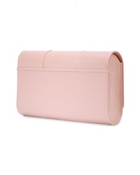 rosa Leder Clutch von Perrin Paris