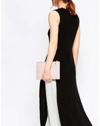 rosa Leder Clutch von Whistles