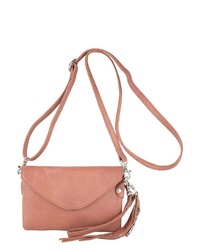 rosa Leder Clutch von Legend