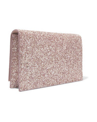 rosa Leder Clutch von Jimmy Choo