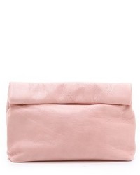 rosa Leder Clutch von Marie Turnor