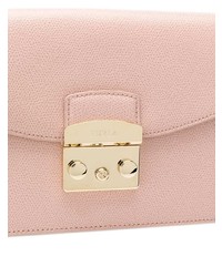 rosa Leder Clutch von Furla