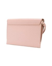 rosa Leder Clutch von Furla