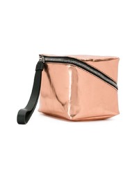 rosa Leder Clutch von Proenza Schouler