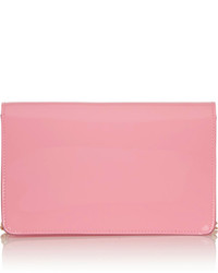 rosa Leder Clutch von Versace