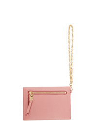 rosa Leder Clutch von Miu Miu