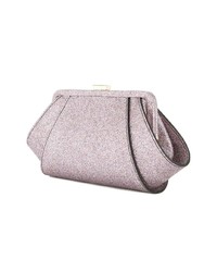 rosa Leder Clutch von Zac Zac Posen