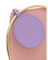 rosa Leder Clutch von Roksanda