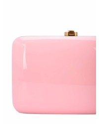 rosa Leder Clutch von Rocio