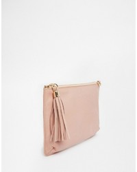 rosa Leder Clutch von Urban Code