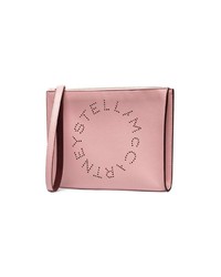 rosa Leder Clutch von Stella McCartney