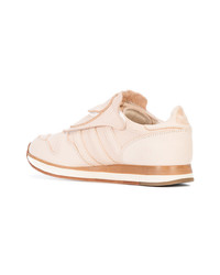 rosa Leder niedrige Sneakers von Hender Scheme