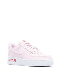 rosa Leder niedrige Sneakers von Nike