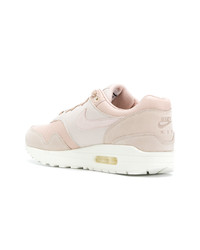 rosa Leder niedrige Sneakers von Nike