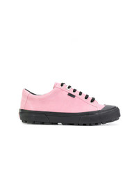 rosa Leder niedrige Sneakers von Alyx