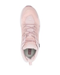 rosa Leder niedrige Sneakers von Hoka One One