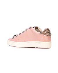 rosa Leder niedrige Sneakers von Coach