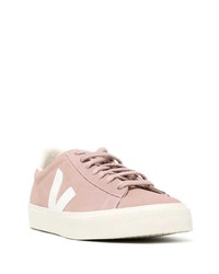 rosa Leder niedrige Sneakers von Veja