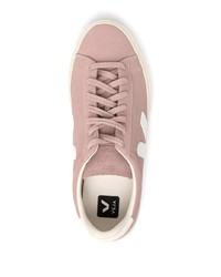 rosa Leder niedrige Sneakers von Veja