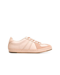 rosa Leder niedrige Sneakers von Hender Scheme