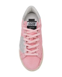 rosa Leder niedrige Sneakers von Golden Goose Deluxe Brand