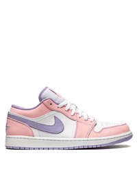 rosa Leder niedrige Sneakers von Jordan