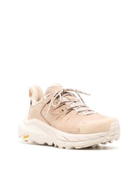 rosa Leder niedrige Sneakers von Hoka One One