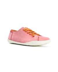 rosa Leder niedrige Sneakers von Camper