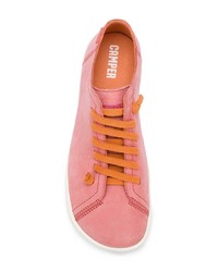 rosa Leder niedrige Sneakers von Camper