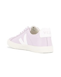 rosa Leder niedrige Sneakers von Veja