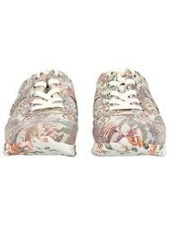 rosa Leder niedrige Sneakers von Laura Vita