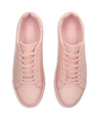 rosa Leder niedrige Sneakers von Kurt Geiger London