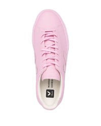 rosa Leder niedrige Sneakers von Veja