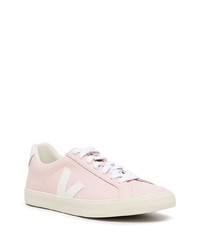 rosa Leder niedrige Sneakers von Veja