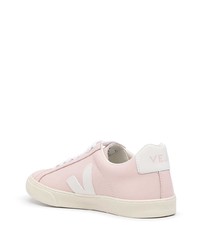 rosa Leder niedrige Sneakers von Veja