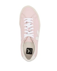 rosa Leder niedrige Sneakers von Veja