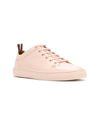 rosa Leder niedrige Sneakers von Bally