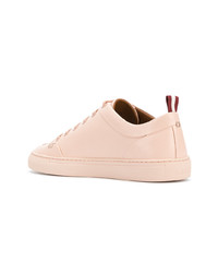 rosa Leder niedrige Sneakers von Bally