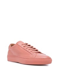 rosa Leder niedrige Sneakers von Common Projects