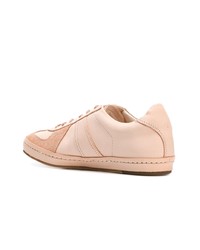 rosa Leder niedrige Sneakers von Hender Scheme