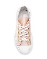 rosa Leder niedrige Sneakers von N°21